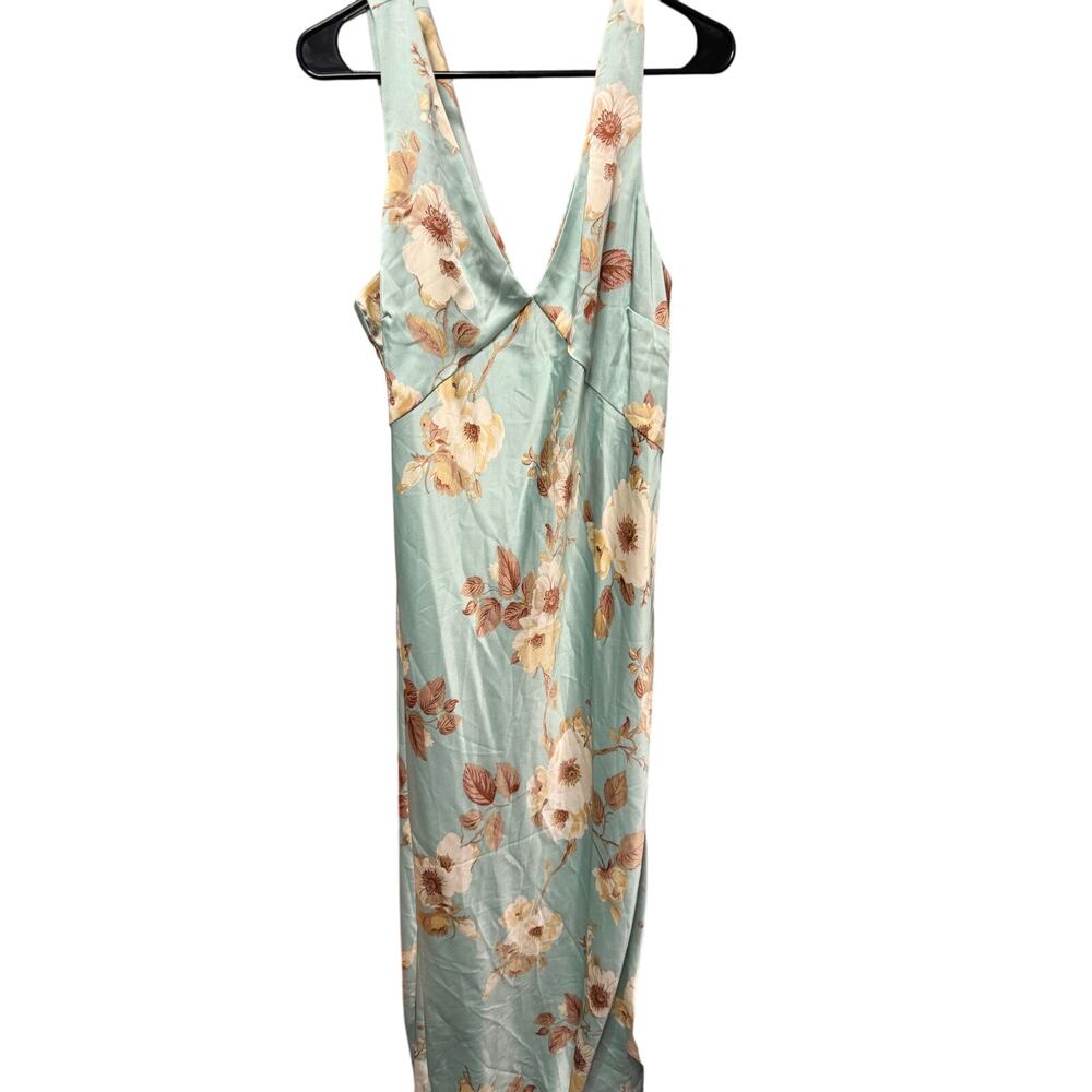 NWT - Women's Satin Slip Maxi Dress - A New Day - Size Large - Mint - Picture 4 of 4